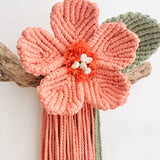 "Coastal Peach" Flower Wall Hanging