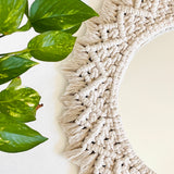 Macrame Wall Mirror Large