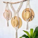 Triple Hat Hanger on Driftwood
