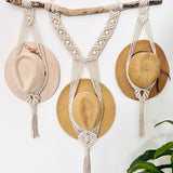 Triple Hat Hanger on Driftwood