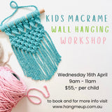 Kids Macrame Wall Hanging Workshop - 16th April