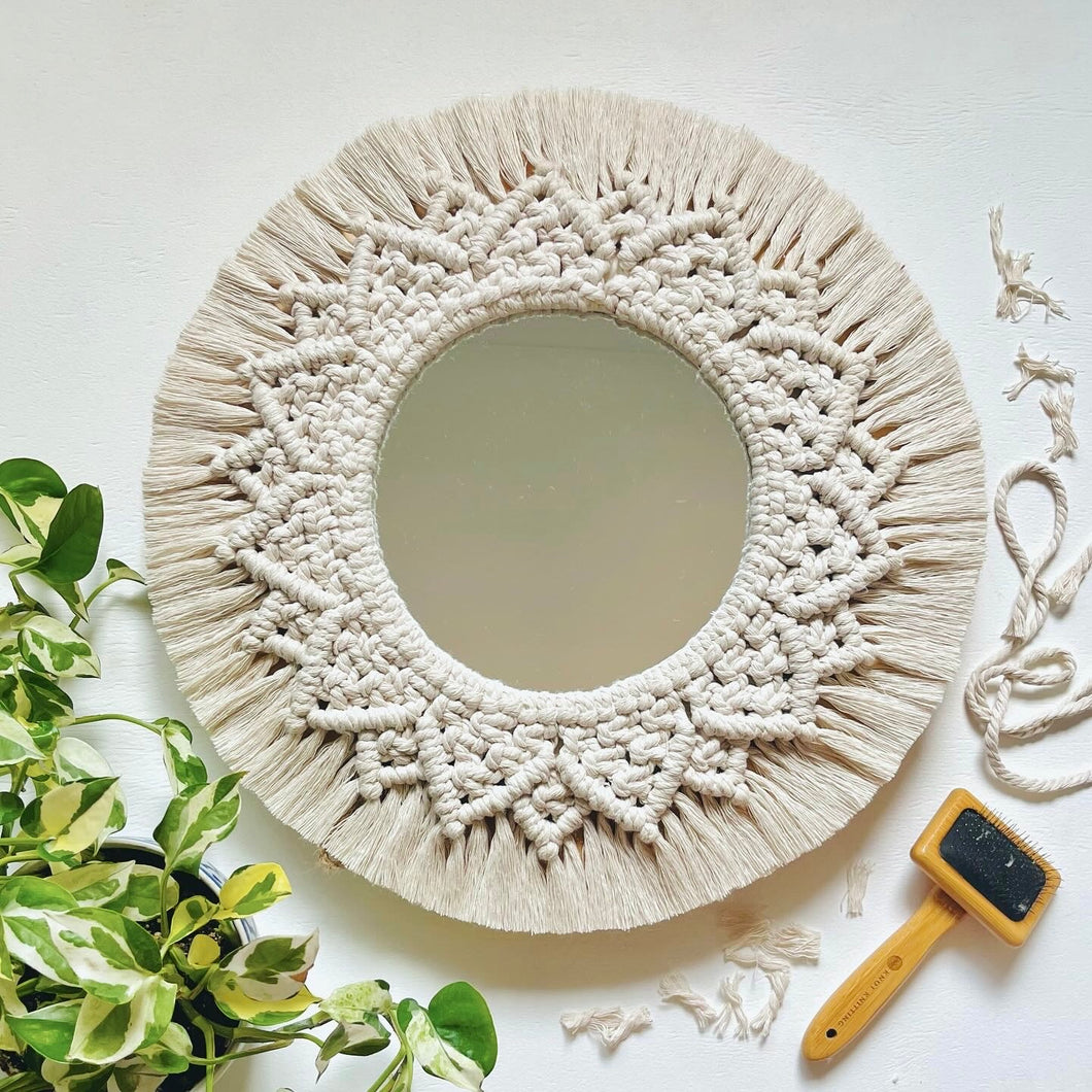 Macrame Wall Mirror