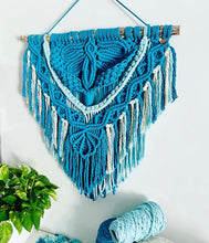 Load image into Gallery viewer, “Ocean Dragonfly” Macrame Wall Hanging
