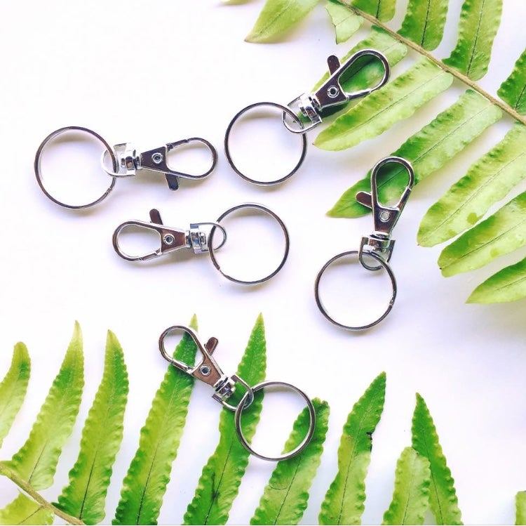 Alloy Swivel Keychain with Lobster Clasp