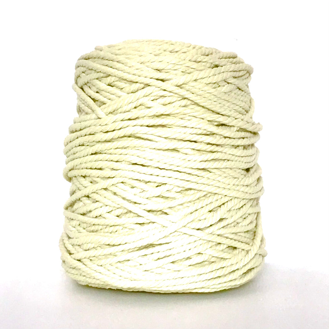 Cotton Cord 3ply 5mm 1kg Lemonchello