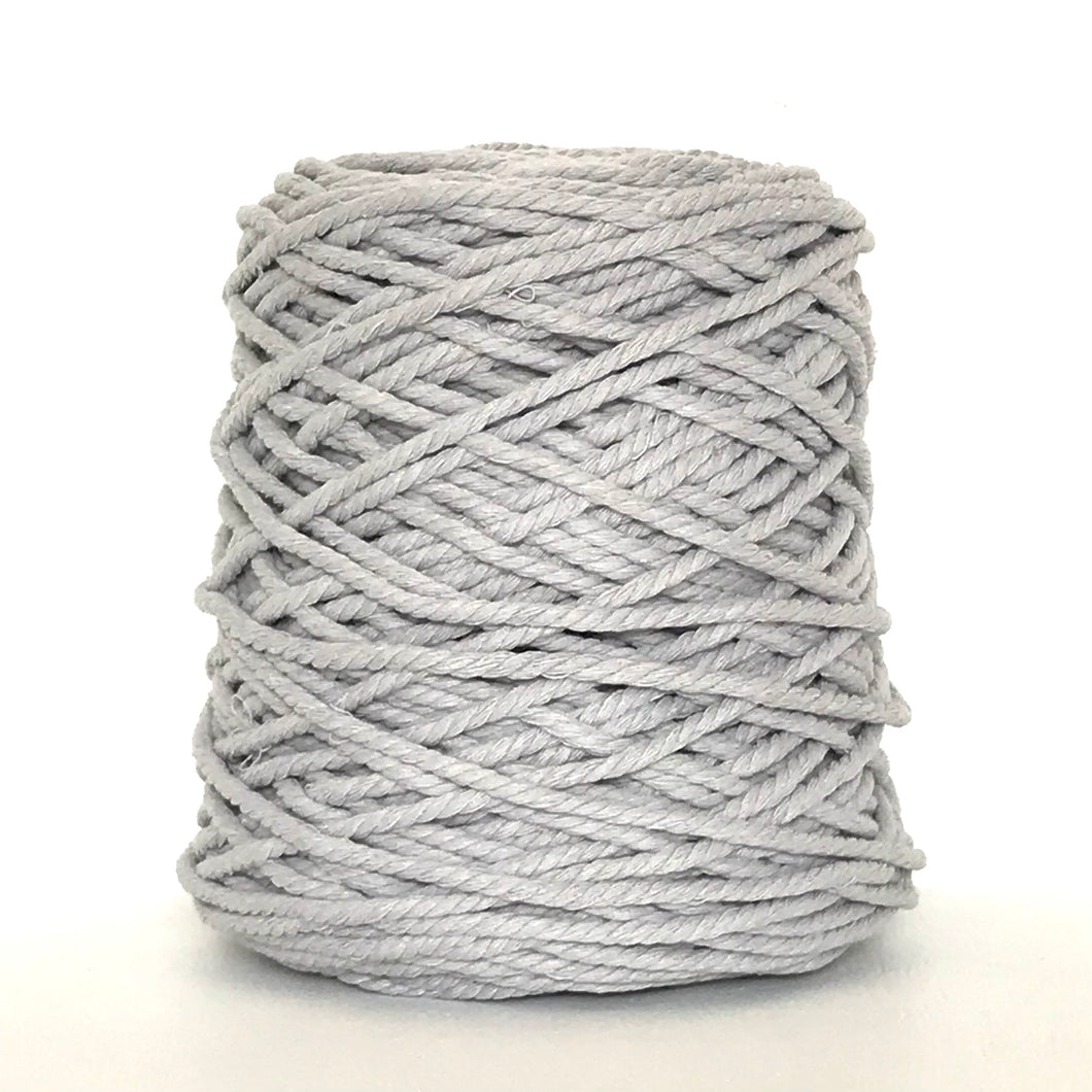 Cotton Cord 3ply 5mm 1kg Silver