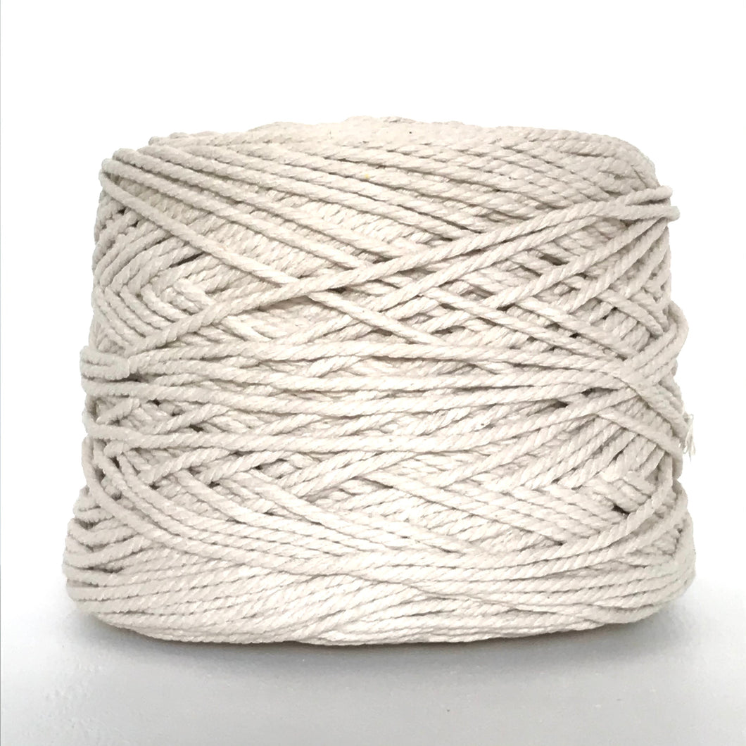 Cotton Cord 3ply 3mm & 5mm 2.5kg Natural
