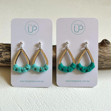 Load image into Gallery viewer, &quot;Cable Beach&quot; Macrame Drop Earrings
