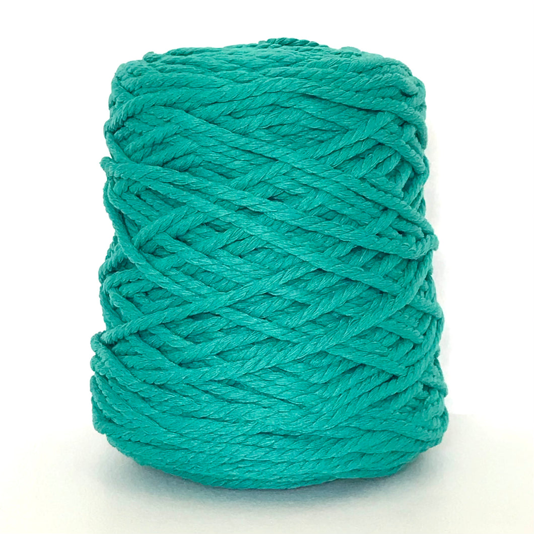 Cotton Cord 3ply 5mm 1kg Teal
