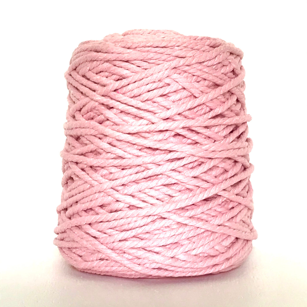 Cotton Cord 3ply 5mm 1kg Dusty Pink