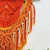 “The Wave” Macrame Wall Hanging - Sunset