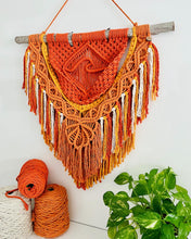 Load image into Gallery viewer, “The Wave” Macrame Wall Hanging - Sunset

