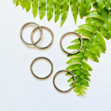 Silver Steel Metal O-Ring 38mm