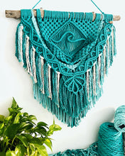 Load image into Gallery viewer, “The Wave” Macrame Wall Hanging - Ocean

